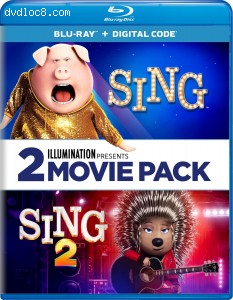 Cover Image for 'Sing: 2 Movie Pack [Blu-ray + Digital]'