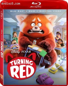 Turning Red [Blu-ray + DVD + Digital] Cover