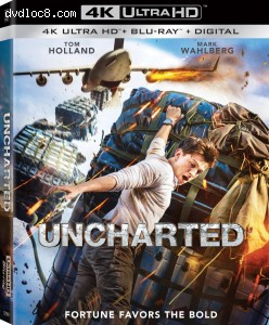 Cover Image for 'Uncharted [4K Ultra HD + Blu-ray + Digital]'