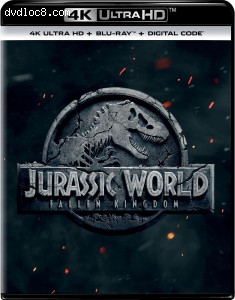 Cover Image for 'Jurassic World: Fallen Kingdom [4K Ultra HD + Blu-ray + Digital]'