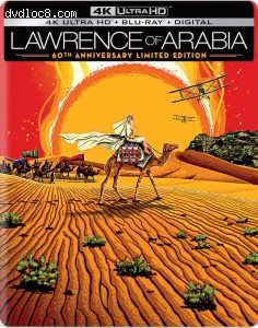 Cover Image for 'Lawrence of Arabia (SteelBook, 60th Anniversary Limited Edition) [4K Ultra HD + Blu-ray + Digital]'