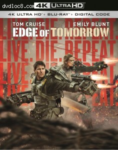 Cover Image for 'Edge of Tomorrow [4K Ultra HD + Blu-ray + Digital]'