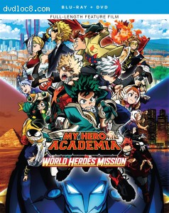 Cover Image for 'My Hero Academia: World Heroes' Mission [Blu-ray + DVD]'