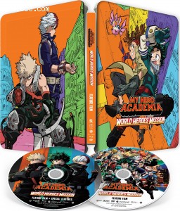 My Hero Academia: World Heroes' Mission (Best Buy Exclusive SteelBook) [Blu-ray + DVD] Cover