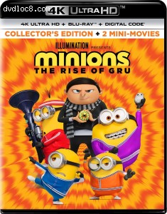 Cover Image for 'Minions: The Rise of Gru [4K Ultra HD + Blu-ray + Digital]'