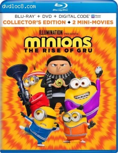 Cover Image for 'Minions: The Rise of Gru [Blu-ray + DVD + Digital]'