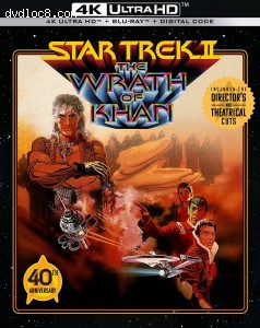 Cover Image for 'Star Trek II: The Wrath Of Khan [4K Ultra HD + Blu-ray + Digital]'