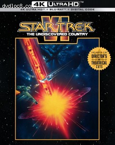 Cover Image for 'Star Trek VI: The Undiscovered Country [4K Ultra HD + Blu-ray + Digital ]'
