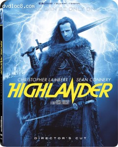 Cover Image for 'Highlander (Director's Cut) [4K Ultra HD + Blu-ray + Digital]'