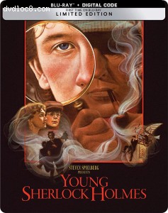 Cover Image for 'Young Sherlock Holmes (SteelBook / Limited Edition) [Blu-ray + Digital]'