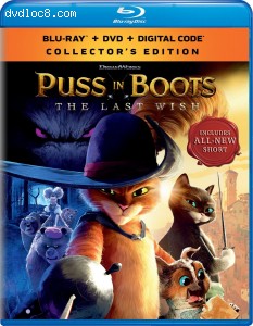 Puss in Boots: The Last Wish (Collector's Edition) [Blu-ray + DVD + Digital] Cover