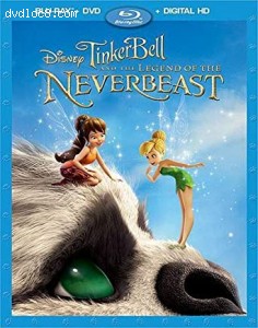 Tinker Bell and the Legend of the NeverBeast (Blu-Ray + DVD + Digital) Cover