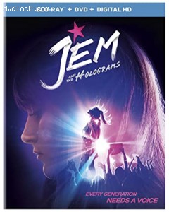 Jem and the Holograms (Blu-Ray + DVD + Digital) Cover
