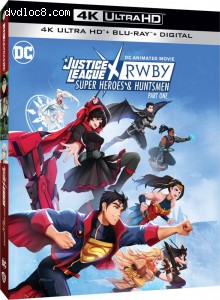 Cover Image for 'Justice League x RWBY: Super Heroes and Huntsmen: Part 1 [4K Ultra HD + Blu-ray + Digital]'