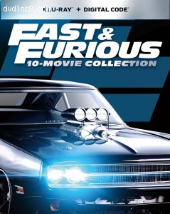 Cover Image for 'Fast &amp; Furious 10-Movie Collection [Blu-ray + Digital]'
