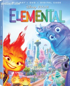 Elemental [Blu-ray + DVD + Digital] Cover