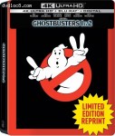Cover Image for 'Ghostbusters and Ghostbusters II (35th Anniversary - Limited Edition Reprint SteelBook) [4K Ultra HD + Blu-ray + Digital]'