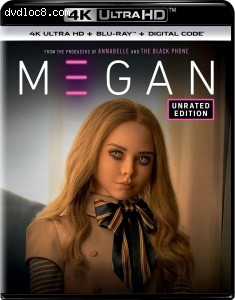 Cover Image for 'M3GAN (Unrated Edition) [4K Ultra HD + Blu-ray + Digita]'