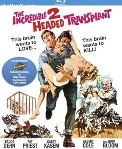 Incredible Two-Headed Transplant, The [Blu-Ray] Cover
