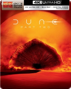 Dune: Part Two [Blu-ray] (SteelBook / 4K Ultra HD + Blu-ray + Digital 4K) Cover