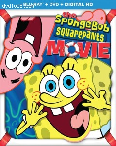SpongeBob SquarePants Movie, The [Blu-Ray + DVD + Digital] Cover