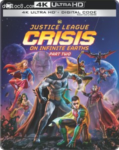 Justice League: Crisis on Infinite Earths - Part Two (SteelBook) [4K Ultra HD + Blu-ray + Digital] Cover