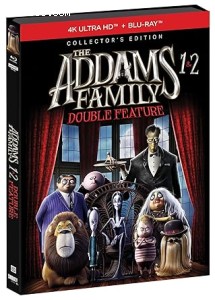 Addams Family 1 &amp; 2 Double Feature, The (Collector's Edition) [4K Ultra HD + Blu-Ray] Cover
