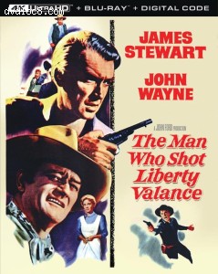 Cover Image for 'Man Who Shot Liberty Valance, The [4K Ultra HD + Blu-ray + Digital 4K]'