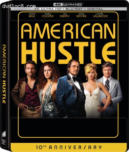 American Hustle (SteelBook / 10th Anniversary / 4K Ultra HD + Blu-ray) Cover