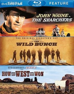 Searchers, The / The Wild Bunch / How the West Was Won (Triple Feature) [Blu-Ray] Cover