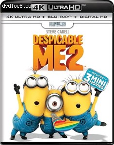 Despicable Me 2 [4K Ultra HD + Blu-Ray + Digital] Cover