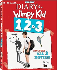 Diary Of A Wimpy Kid 1, 2 &amp; 3 [Blu-Ray] Cover