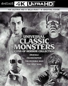 Universal Classic Monsters: Icons of Horror Collection [4K Ultra HD + Blu-Ray + Digital] Cover