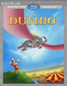 Dumbo (75th Anniversary Edition) [Blu-Ray + DVD + Digital] Cover