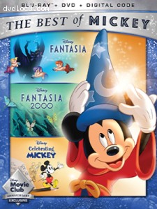 Best of Mickey Collection: Fantasia / Fantasia 2000 / Celebrating Mickey (Disney Movie Club Exclusive) [Blu-Ray + DVD + Digital] Cover