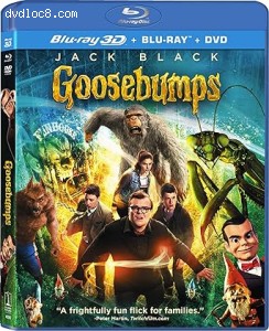 Goosebumps 3D [Blu-Ray 3D + Blu-Ray + DVD] Cover