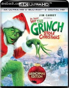 Dr. Seuss' How the Grinch Stole Christmas (Grinchmas Edition) [4K Ultra HD + Blu-Ray + Digital] Cover