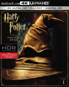 Harry Potter and the Sorcerer's Stone [4K Ultra HD + Blu-Ray + Digital] Cover