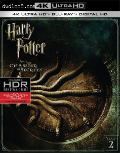 Harry Potter and the Chamber of Secrets [4K Ultra HD + Blu-Ray + Digital] Cover