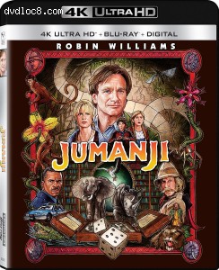 Jumanji [4K Ultra HD + Blu-Ray + Digital] Cover