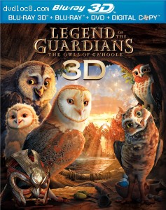 Legend Of The Guardians: The Owls Of Ga'Hoole 3D [Blu-Ray 3D + Blu-Ray + DVD + Digital] Cover