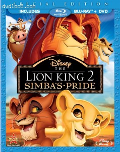 Lion King II: Simba's Pride, The (Special Edition) [Blu-Ray + DVD] Cover