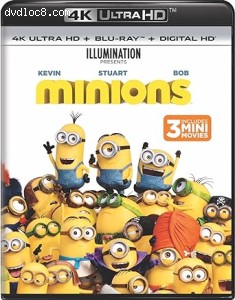 Minions [4K Ultra HD + Blu-Ray + DIgital] Cover