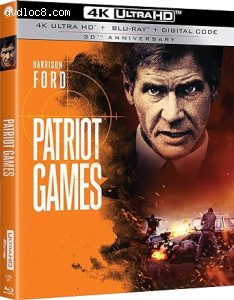 Patriot Games (30th Anniversary Edition) [4K Ultra HD + Blu-Ray + Digital] Cover