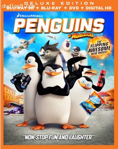 Penguins Of Madagascar 3D (Deluxe Edition) [Blu-Ray 3D + Blu-Ray + DVD + Digital] Cover