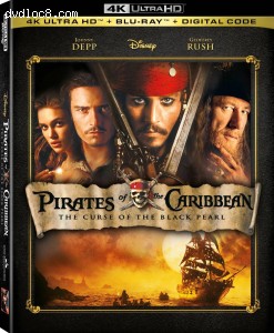 Pirates of the Caribbean: The Curse of the Black Pearl [4K Ultra HD + Blu-Ray + Digital] Cover