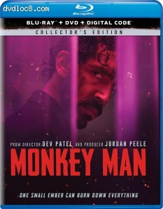 Monkey Man [Blu-ray + DVD + Digital]