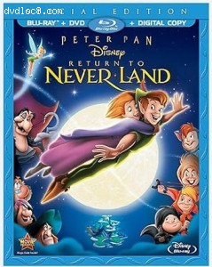 Return to Never Land (Special Edition) [Blu-Ray + DVD + Digital] Cover