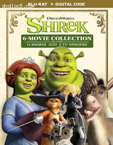 Shrek: 6-Movie Collection [Blu-Ray + Digital] Cover