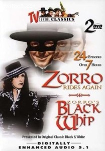 Zorro Rides Again / Zorro's Black Whip Cover